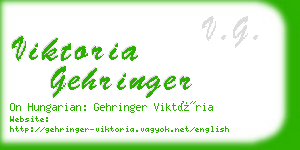 viktoria gehringer business card